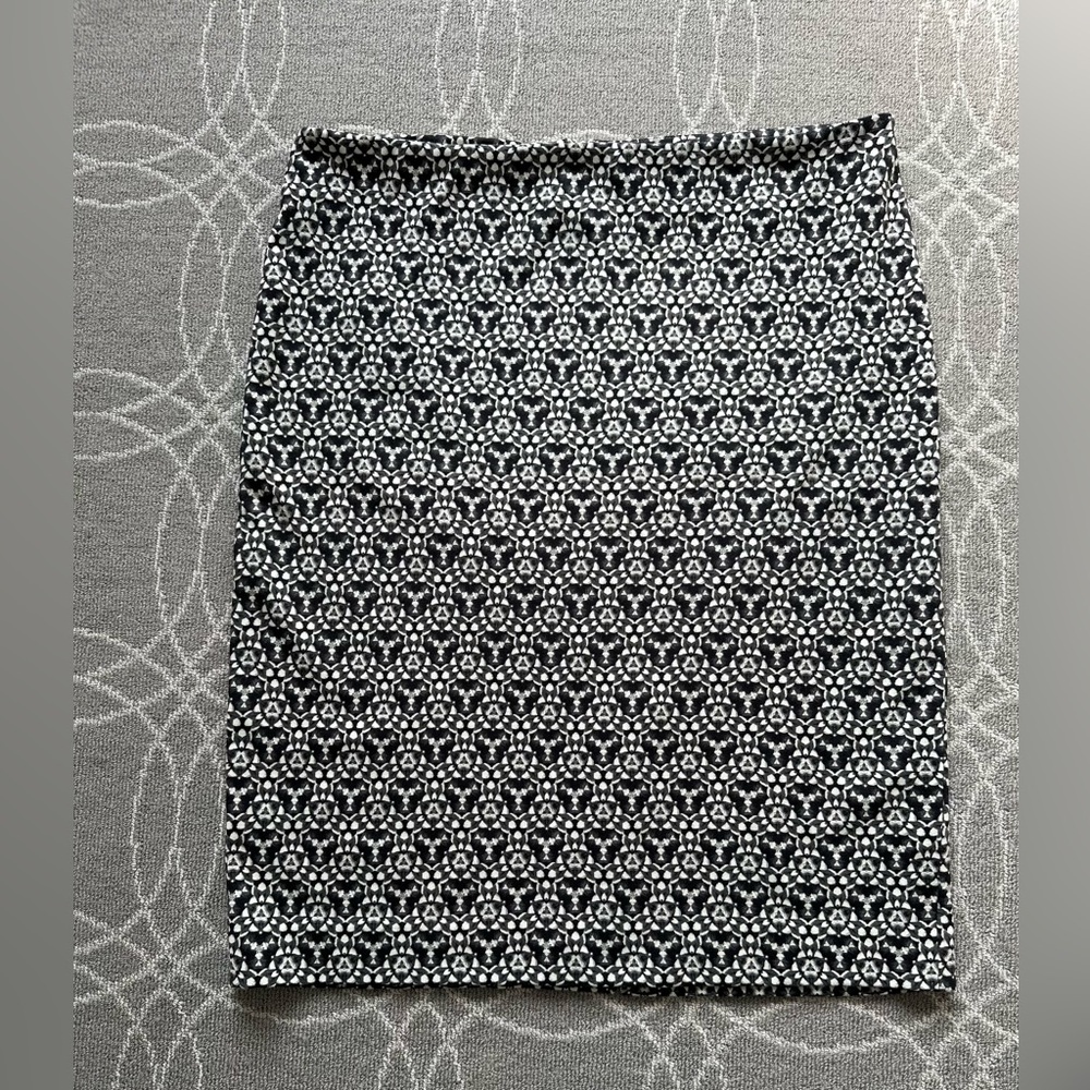 Black and White Pencil Skirt
